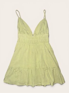 Princess Polly Sage Elpida Mini Dress with Spaghetti Straps Size 4 NWT